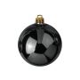 Pallina per l'albero di Natale TEODORA, 4 pezzi, nero brillante, Ø10cm