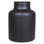 Vaso da tavolo in vetro SIARA, nero opaco, 20 cm, Ø 15 cm