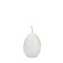 Candele a uovo LEONITA, bianche, 6 cm, 4,5 cm, 7 h - Made in Germany