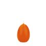Candele a forma di uovo di Pasqua LEONITA, arancioni, 6 cm, 4,5 cm, 7 h - Made in Germany