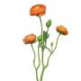 Ramo artificiale di ranuncoli JIXIANG, arancione, 50 cm