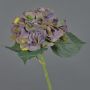 Ortensia artificiale FUXIANG, viola-verde, 50 cm