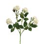 Ramo artificiale di rosa SHANZHA, crema, 70 cm