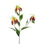 Ramo artificiale di gloriosa superba XIANGTING, giallo bordeaux, 85 cm
