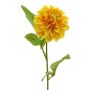 Dahlia artificiale WANRU, giallo-arancione, 50 cm