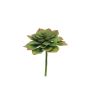 Echeveria morani artificiale XINYA su stelo, verde-rosso, 17 cm