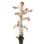 Orchidea Phalaenopsis artificiale CHENXU, rosa-crema, 140 cm