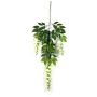 Ramo di glicine artificiale LAUREN, con fiori, crema, 85cm