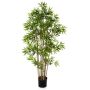 Bambù artificiale YAN, fusti naturali di bambù, verde, 140cm
