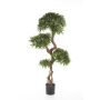 Albero di podocarpo finto NADUN, tronco artificiale, verde, 160cm