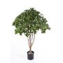 Fusaggine finto RIKU, tronchi naturali, verde-bianco, 120cm, Ø100cm