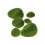 Pietre di muschio artificiale YIBIN, 6 pezzi, verde