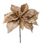 Stella di Natale in velluto PLINTY, oro, 55 cm