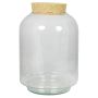 Terrario per piante KONDO con coperchio in sughero, vetro, trasparente, 30 cm, Ø 23 cm