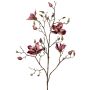 Ramo di magnolia artificiale in velluto JACKA, rosa antico, 105 cm