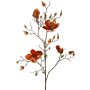 Ramo di magnolia artificiale in velluto JACKA, arancione, 105 cm