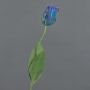 Fiore artificiale papagallo UAKARI, blu-verde, 65 cm, Ø 6 cm