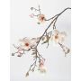 Ramo di magnolia artificiale LORA, bianco-rosa, 110cm, Ø10-12cm