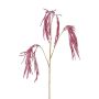 Ramo artificiale di riso TROMLE con spighe, pendente, rosso bordeaux-oro, 100 cm