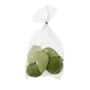 Pezzi di pera artificiale AMIANA, 8 pezzi, verde-crema, 6x4cm