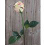 Rosa artificiale SAPINA, giallo-rosa, 60cm, Ø6cm