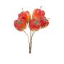 Peperoni finti TESSY, 6 pezzi, arancione, 12cm