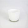 Vaso da piante in vetro ALENA, bianco, 12,5cm, Ø14,5cm