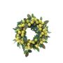 Corona artificiale SILVANI di limoni, gialla, Ø40cm