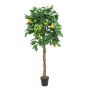 Limone di plastica ZOYA, tronchi naturali, con frutti, verde, 150cm