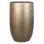 Vaso decorativo AGAPE, ceramica, con venature, oro, 50 cm, Ø 32 cm