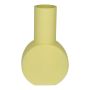 Vaso rotondo ORESTINO in vetro, giallo opaco, 14x7,5x22,5 cm