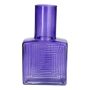 Vaso quadrato ORESTINO in vetro, viola trasparente, 13x7,5x22,5 cm