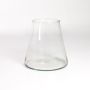 Vaso per candele a forma di cono MAX, trasparente, 16cm, Ø10cm