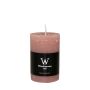 Candela a pilastro AURORA, legno di rosa, 9cm, Ø5,8cm, 30h - Made in Germany