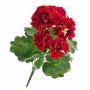 Geranio di plastica MAIKE su stelo, rosso, 40cm, Ø4-8cm