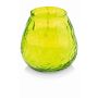 Portalumino MAYELA riempita di cera, verde mela, 10,5cm, Ø10cm, 48h