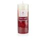 Candela a colonna ASTRID, Baked Apple, rosso scuro, 13cm, Ø6,8cm, 60h