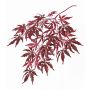 Ramo d'acero finto DIRK, difficilmente infiammabile, rosso, 70cm