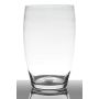 Vaso di vetro HENRY, rotondo e bulboso, trasparente, 25cm, Ø15cm