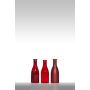 Bottiglie di vetro decorative ANYA, 3 pezzi, rosso, 18.5cm, Ø6.5cm