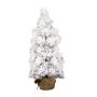 Abete finto AUSTIN, sacco di iuta, innevato, bianco, 75cm, Ø30cm