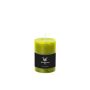 Candela a blocco per lanterna AURORA, verde mela, 10cm, Ø6,8cm, 42h - Made in Germany