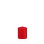Candela per lanterna MAEVA, a colonna, rossa, 8cm, Ø6cm, 29h - Made in Germany