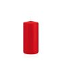 Candela per lanterna MAEVA, a colonna, rossa, 15cm, Ø7cm, 63h - Made in Germany