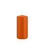 Candela per lanterna MAEVA, a colonna, arancione, 15cm, Ø7cm, 63h - Made in Germany