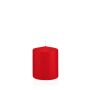 Candela per lanterna MAEVA, a colonna, rossa, 10cm, Ø8cm, 37h - Made in Germany