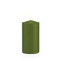 Candela per lanterna MAEVA, a colonna, verde oliva, 15cm, Ø8cm, 69h - Made in Germany