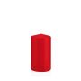 Candela per lanterna MAEVA, a colonna, rossa, 13cm, Ø7cm, 52h - Made in Germany
