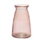 Portafiori TIBBY in vetro, rosa pallido-trasparente, 14,5cm, Ø9,5cm