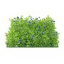 Tappeto di bosso di plastica / Siepe KEIL con fiori, verde-viola, 25x25cm